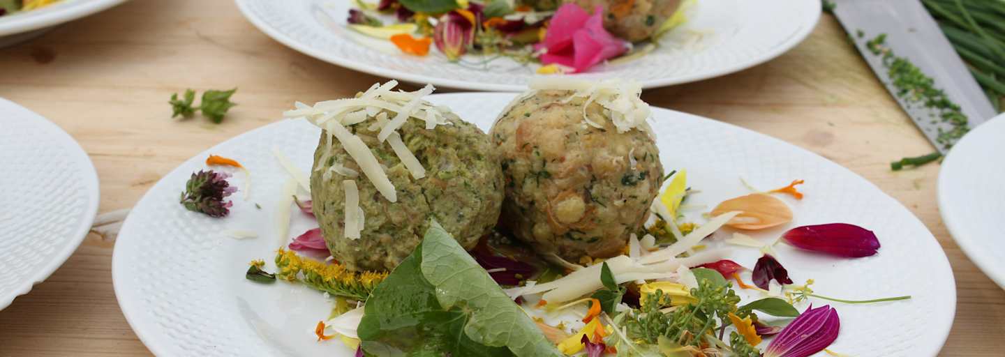 Franz Mulsers Pfifferlingsknödel auf der Seiser Alm