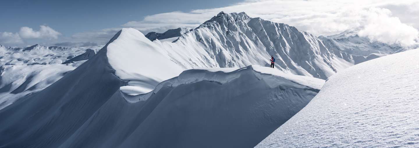 Sonnige Skitour in Hüttschlag (Kreuzeck) nach einem starken Schneesturm