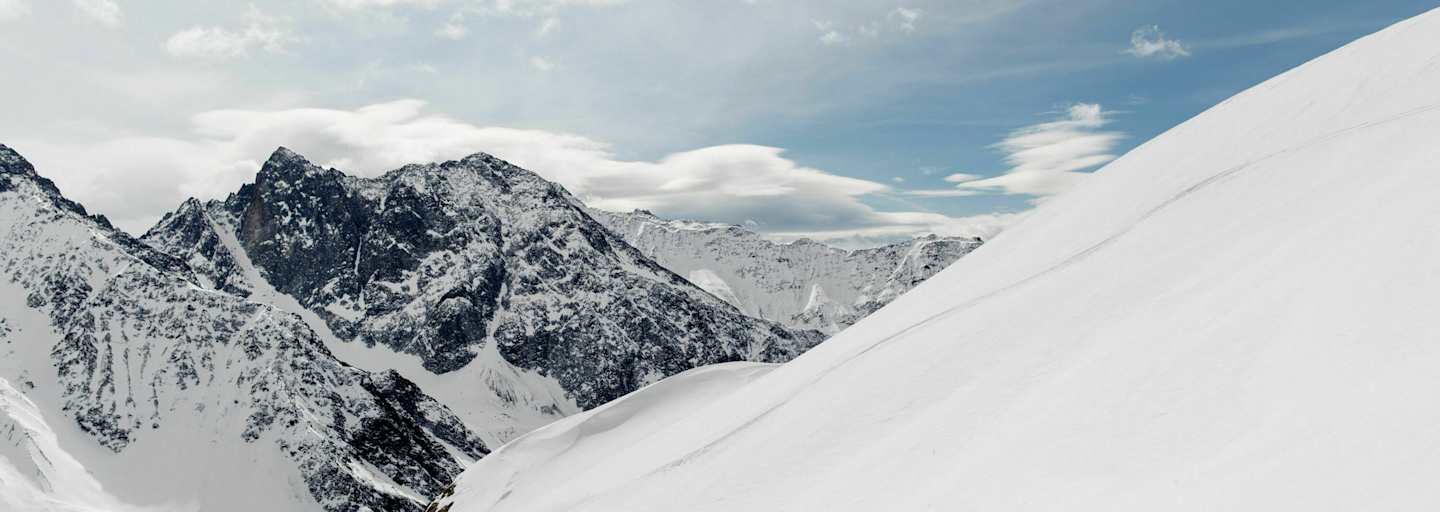 Abfahrt nach der Skitour im Lesachtal