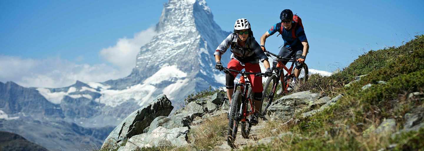 Mountainbiken Zermatt Matterhorn