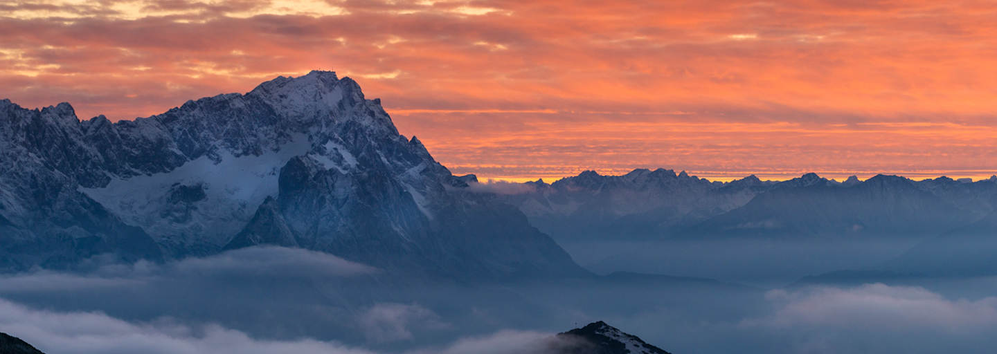 Zugspitze Sonnenuntergang