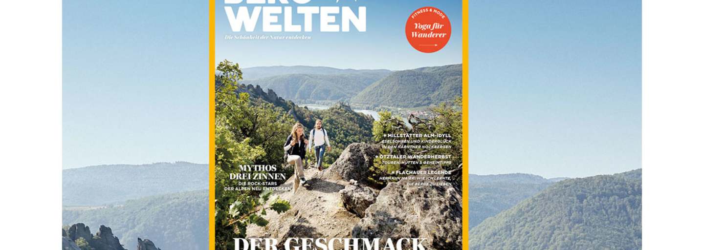 Wandern in der Wachau: Cover des Bergwelten Magazins (Oktober/November 2017)