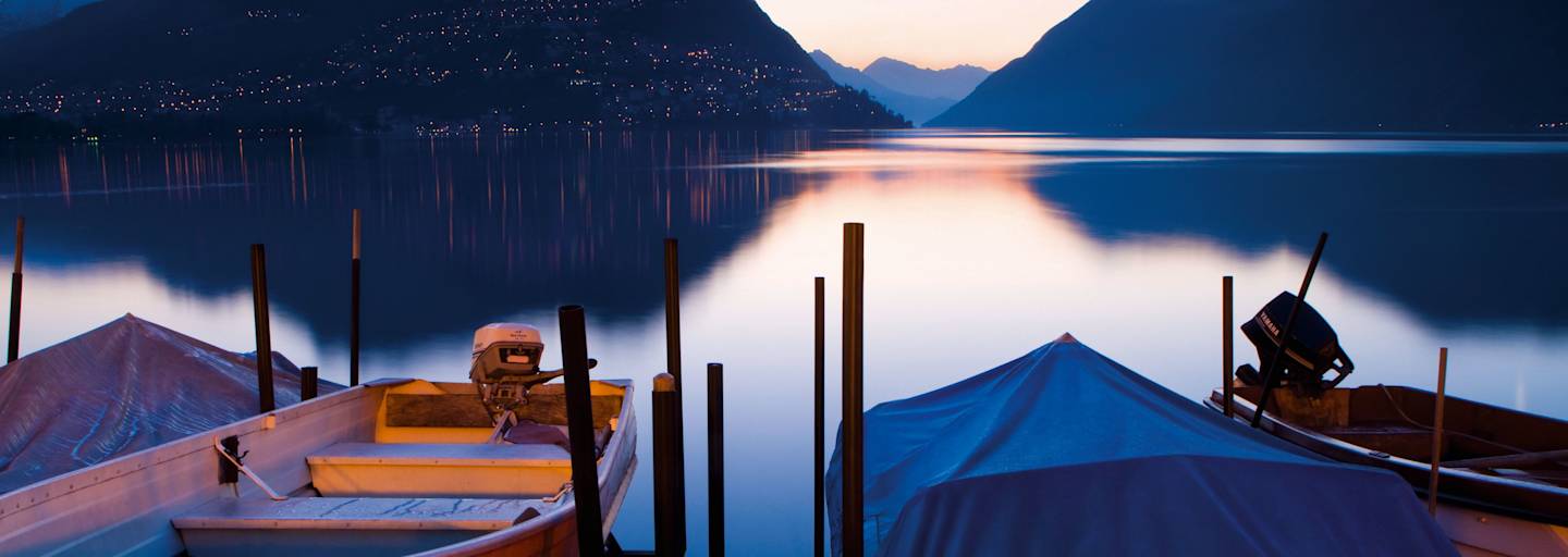 Foto: Blick auf den Luganersee von Paradiso