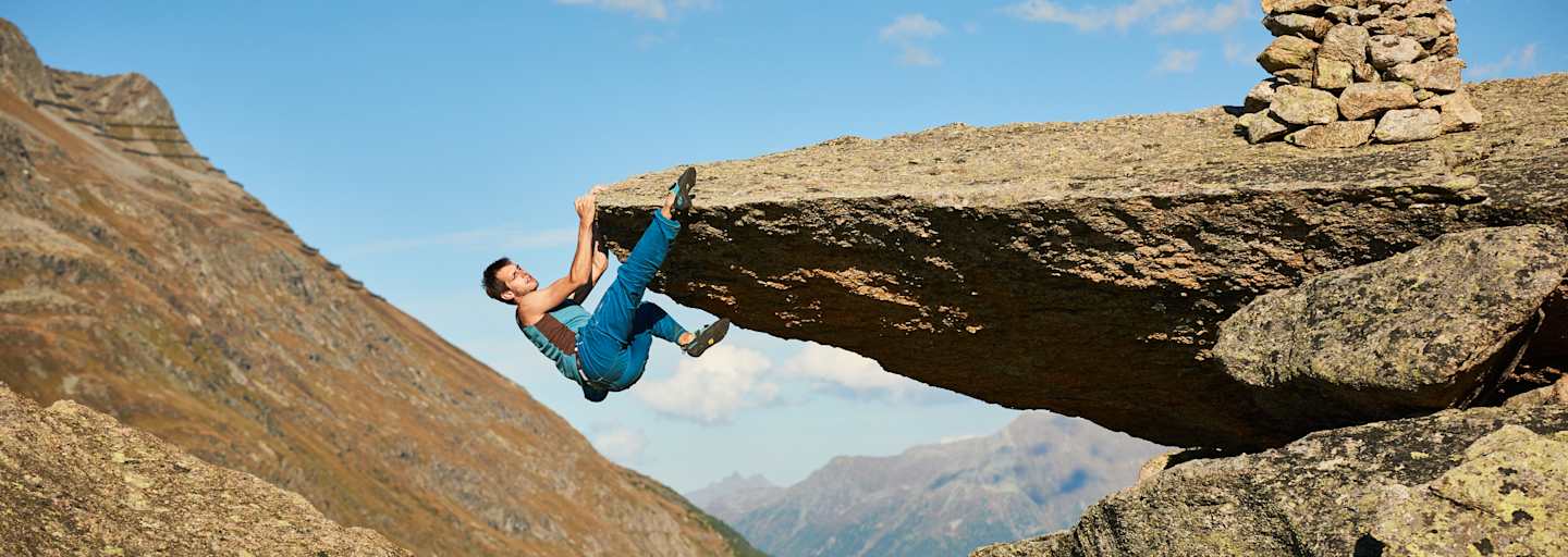 Bouldern Silvapark Paznaun Galtür Bergwelten