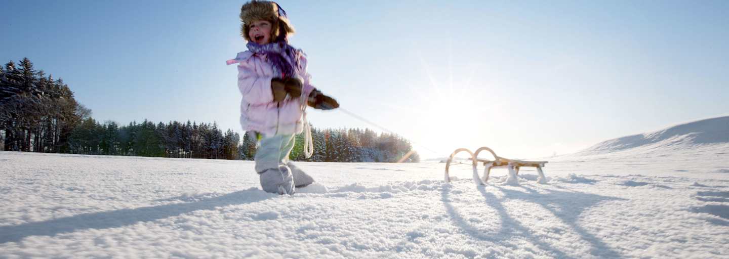 Rodeln Kind