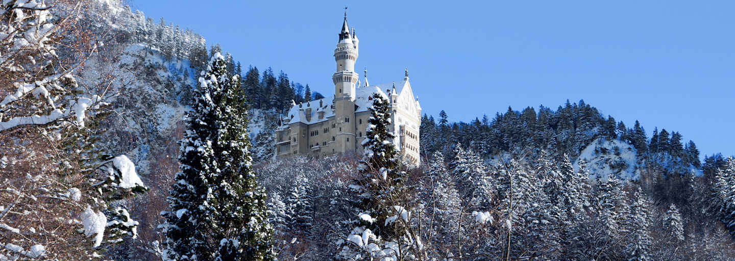 Schloss Neuschwanstein in Schwangau im Winter