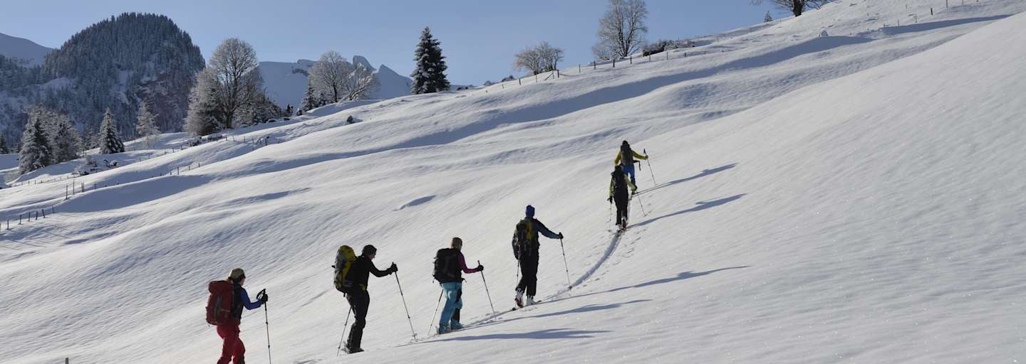 Schneeschuhwandern am Twäregg Trail