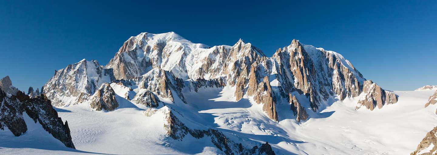 Skitourengeher im Vallee Blanche