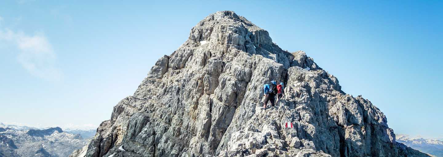 Bergsteiger bei einer Watzmannüberschreitung