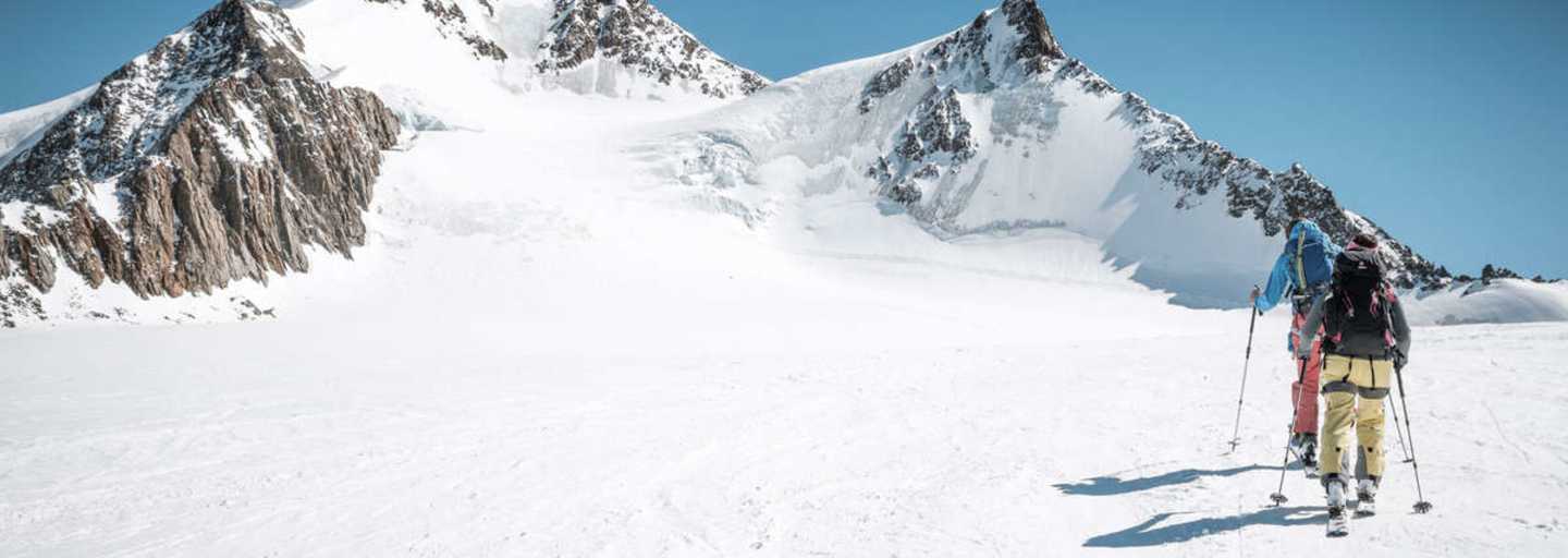 Anstieg zur Wildspitze (3.774 m) in den Ötztaler Alpen