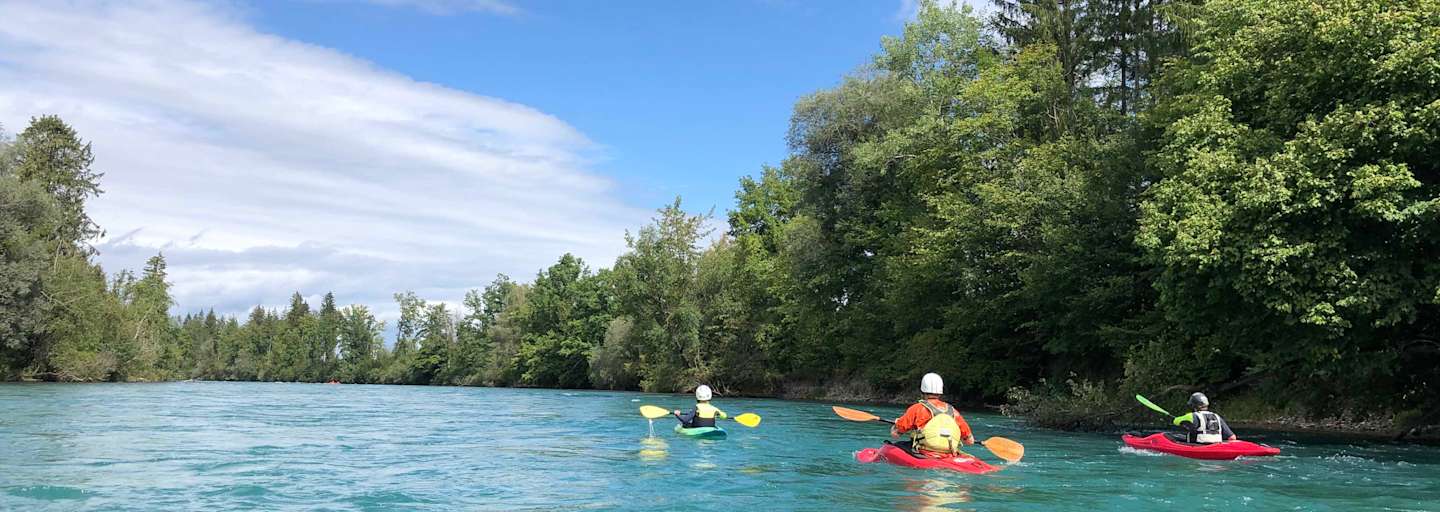 Kanutour auf der Aare
