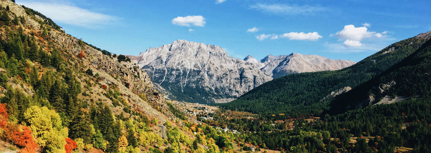 Alpenüberquerung: Französische Alpen im Herbst