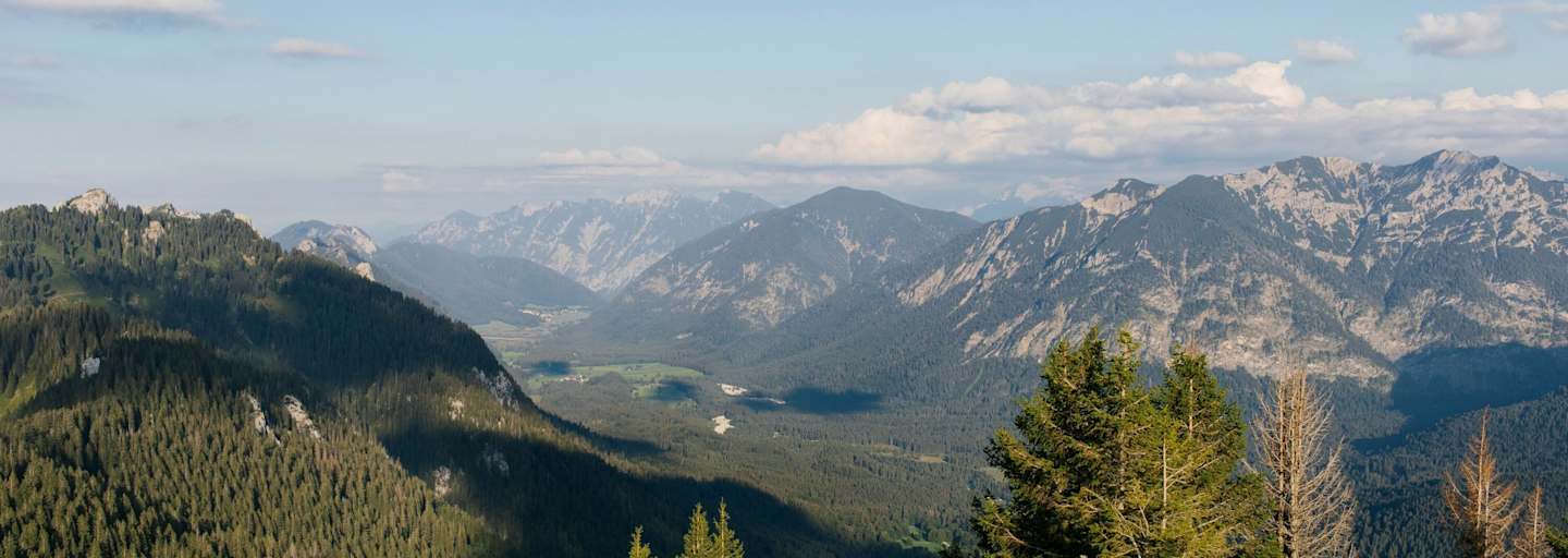 Blick über die Ammergauer Alpen