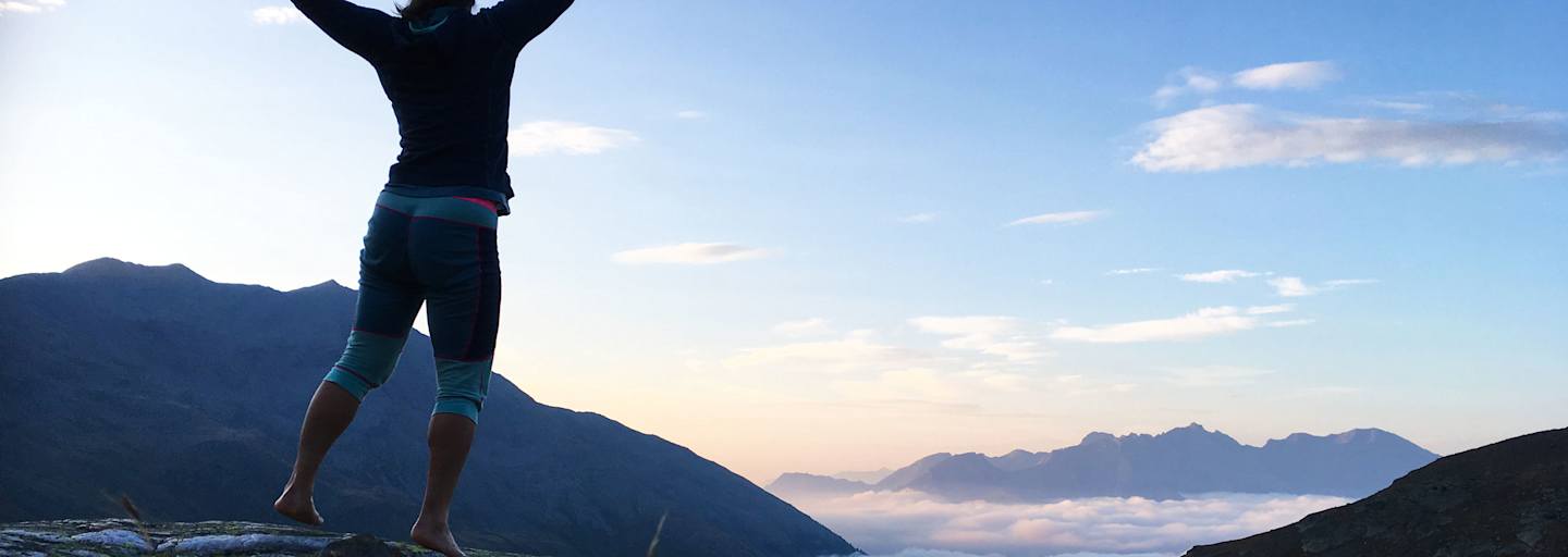 Alpenüberquerung: Ana Zirner in der Ortler-Gruppe in Südtirol
