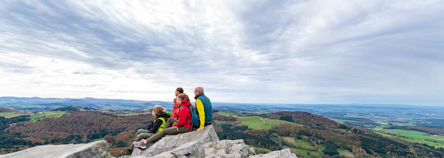 Ausblick von der Milseburg am Hochrhöner