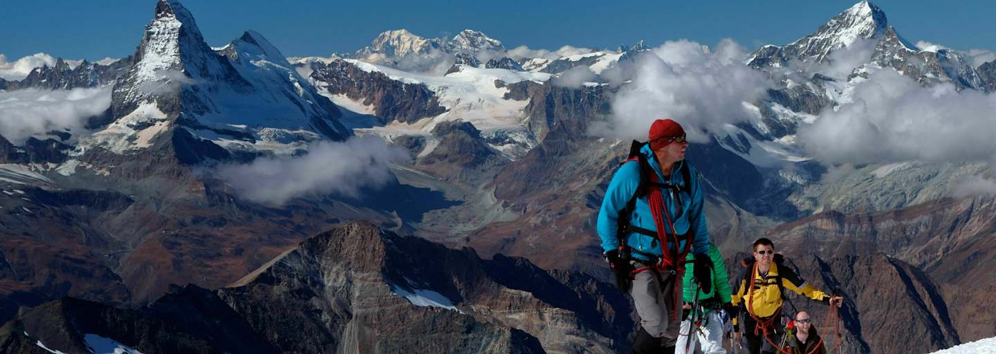 Bergführer: Im Gelände im Winter