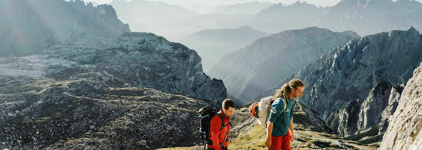 Tre Cime: Bergwanderer in den Dolomiten