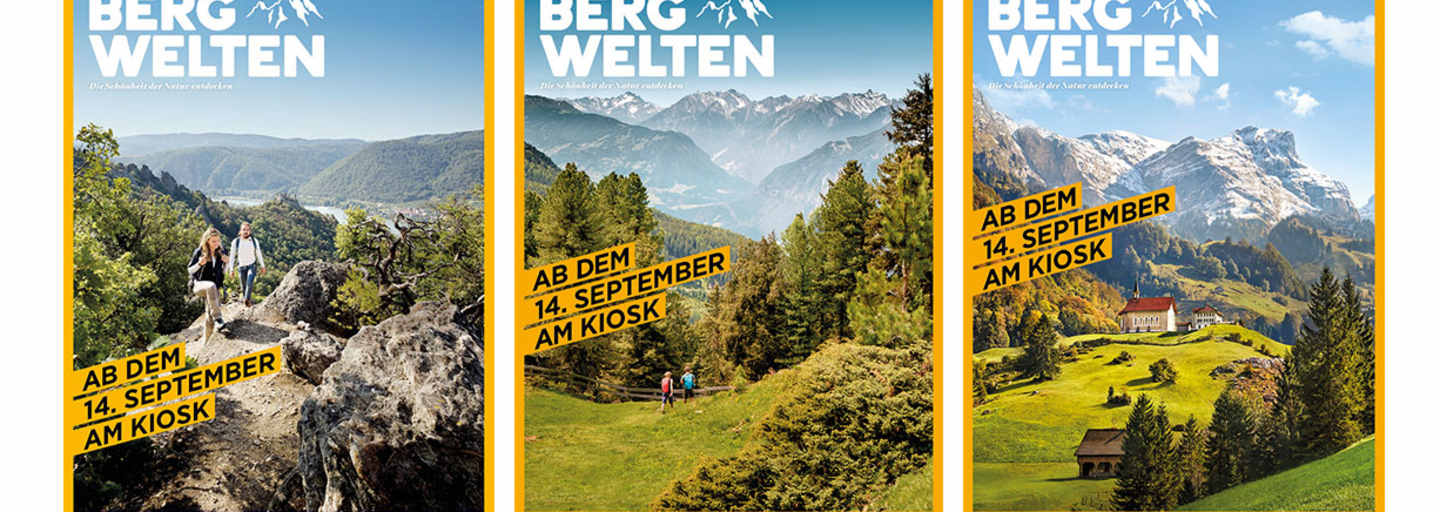 Cover: Bergwelten Magazin (Herbst) – Österreich, Deutschland, Schweiz