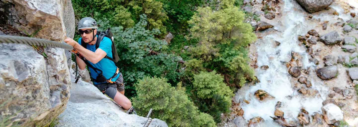 Bergwelten mein erster Klettersteig Ramsau am Dachstein