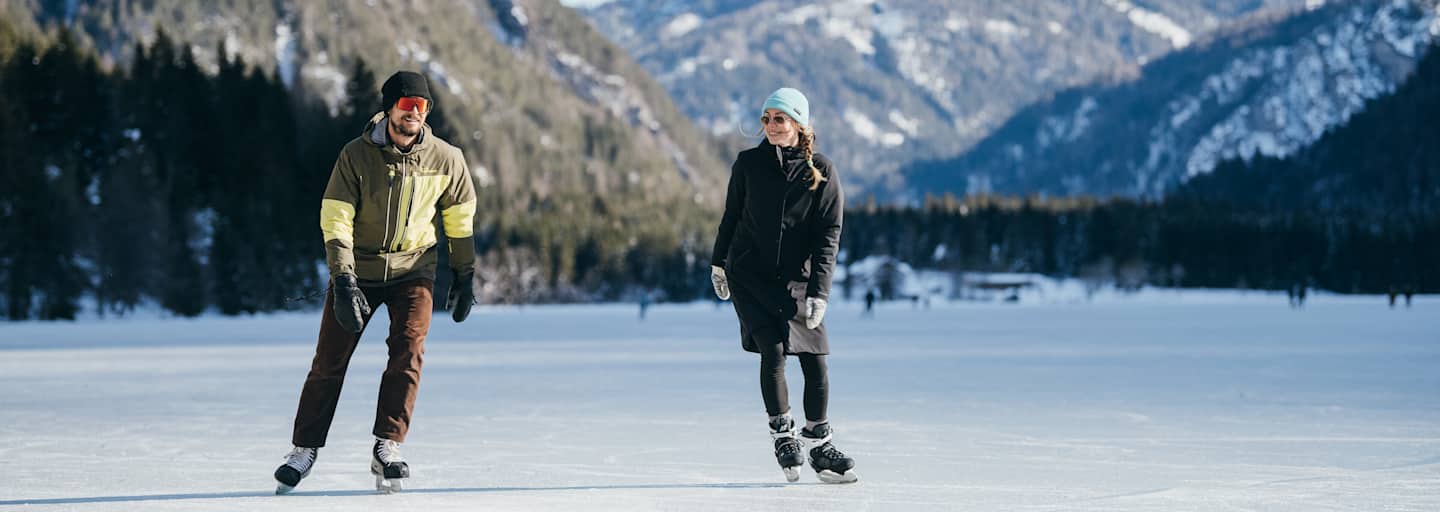 Eislaufen Weissensee Bergwelten