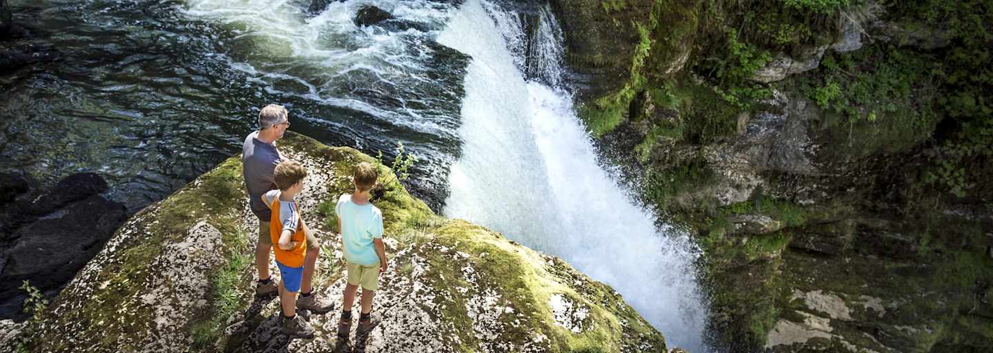 Doubs Wandern Wasserfall
