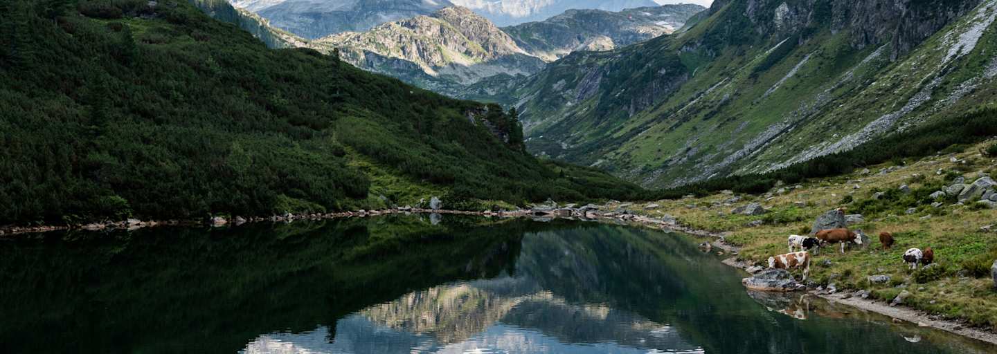 Schwarzsee in Salzburg im Nationalpark Hohe Tauern.