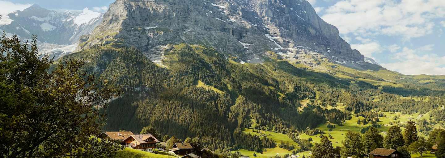 Der Eiger von der Ferne.