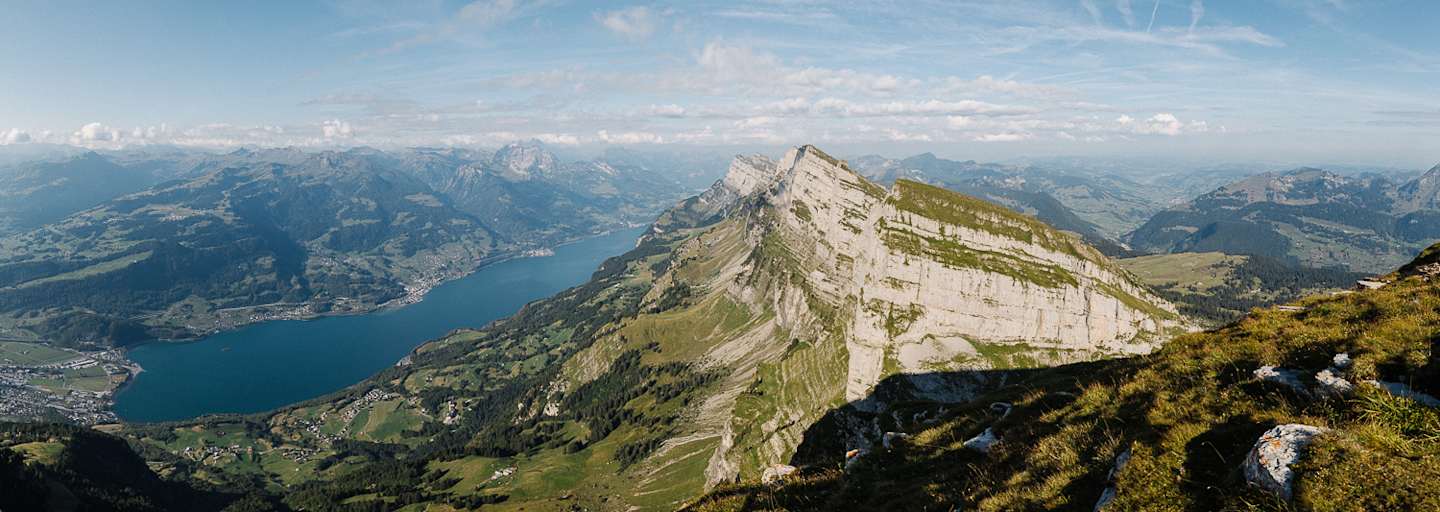 Der Walensee in der Nähe von Zürich.