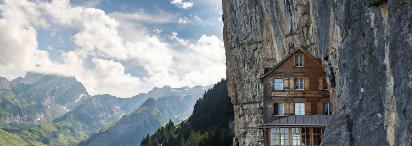 Gasthaus Aescher beim Wildkirchli unterhalb der Ebenalp
