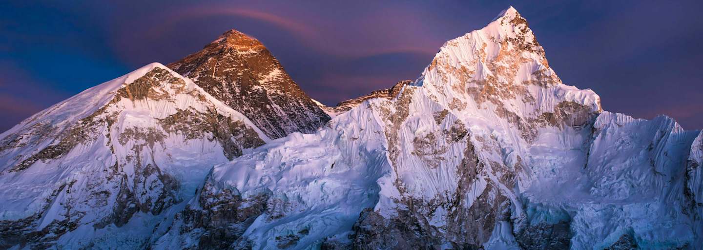 Mount Everest und Lhotse