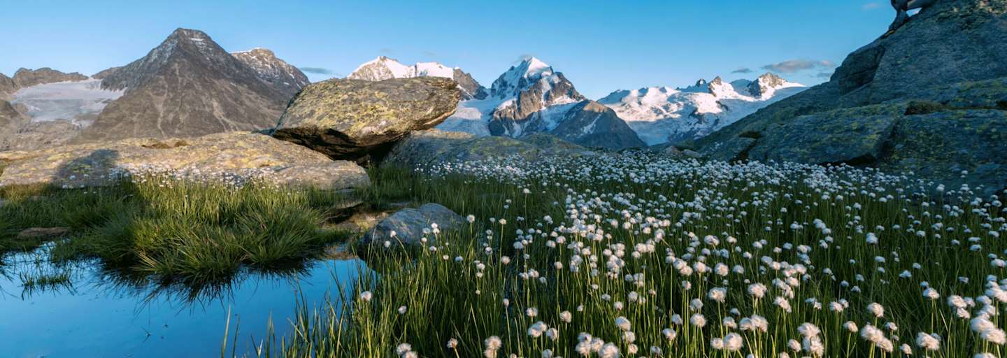 Fuorcla Surlej im Kanton Graubünden: Höhenweg im Engadin