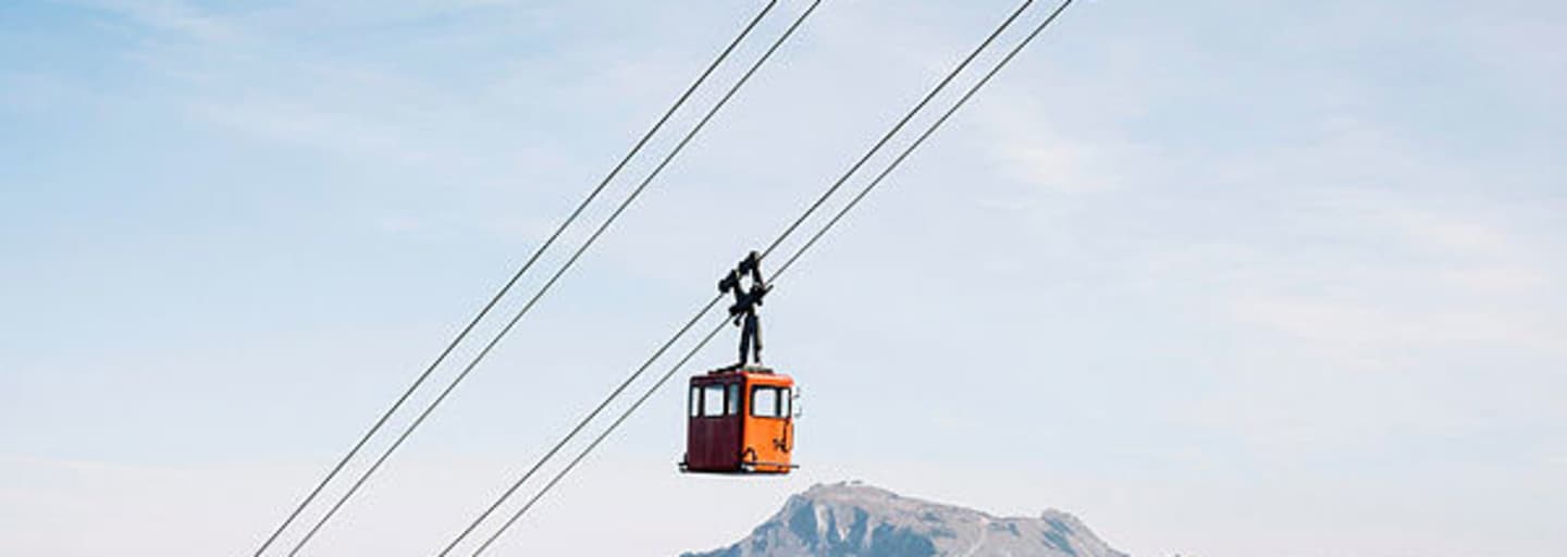 Salzkammergut: Gondel am Wolfgangsee