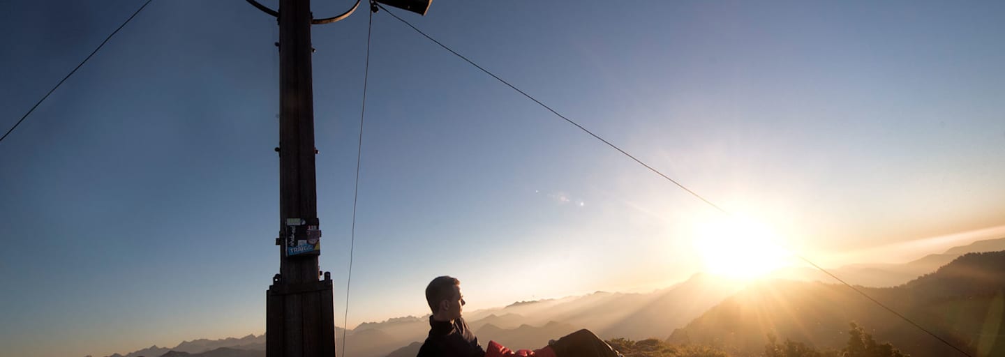 Biwakieren am Gipfel: Mit dem Grüezi Bag-Schlafsack