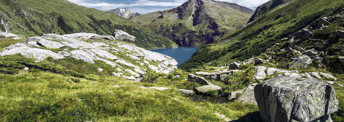 Die Berge im Gasteinertal aus der Luft