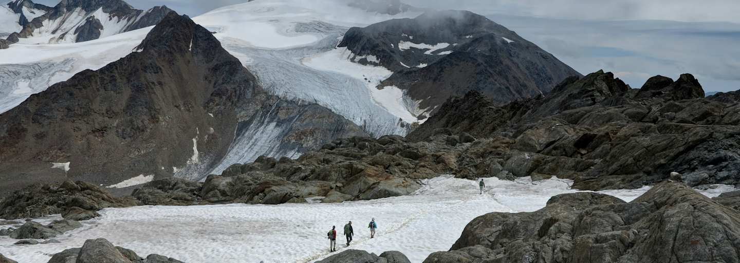 Similaun mit Bergsteiger