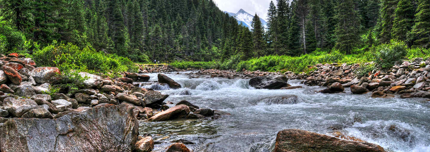 Hier ist die Welt noch in Ordnung: Ein Bergbach in Tirol.
