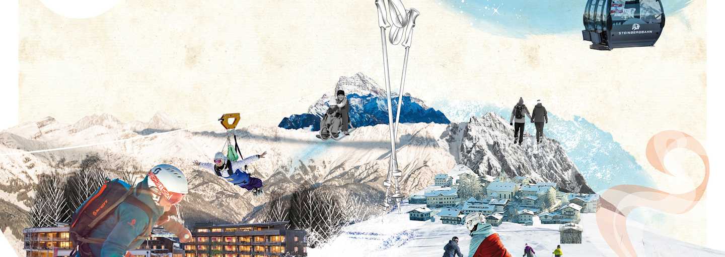 Illustration Bergwelten Mein Wochenende