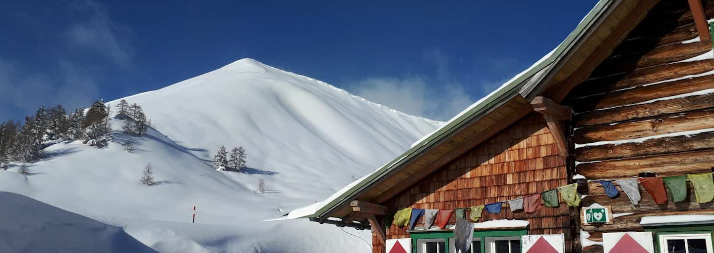 Der perfekte Ausgangspunkt für eine Wochenede voller Pulverschnee, die Südwiener Hütte