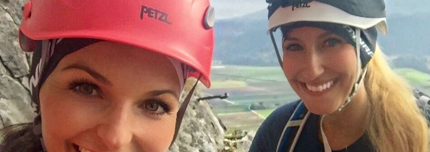 Maggy und Anja Klettersteige