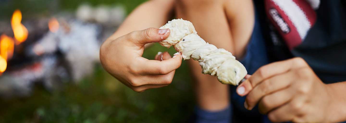 Kinder Lagerfeuer Steckerlbrot