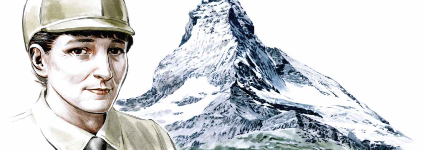 Jeanne Immink und das Matterhorn, Schweiz