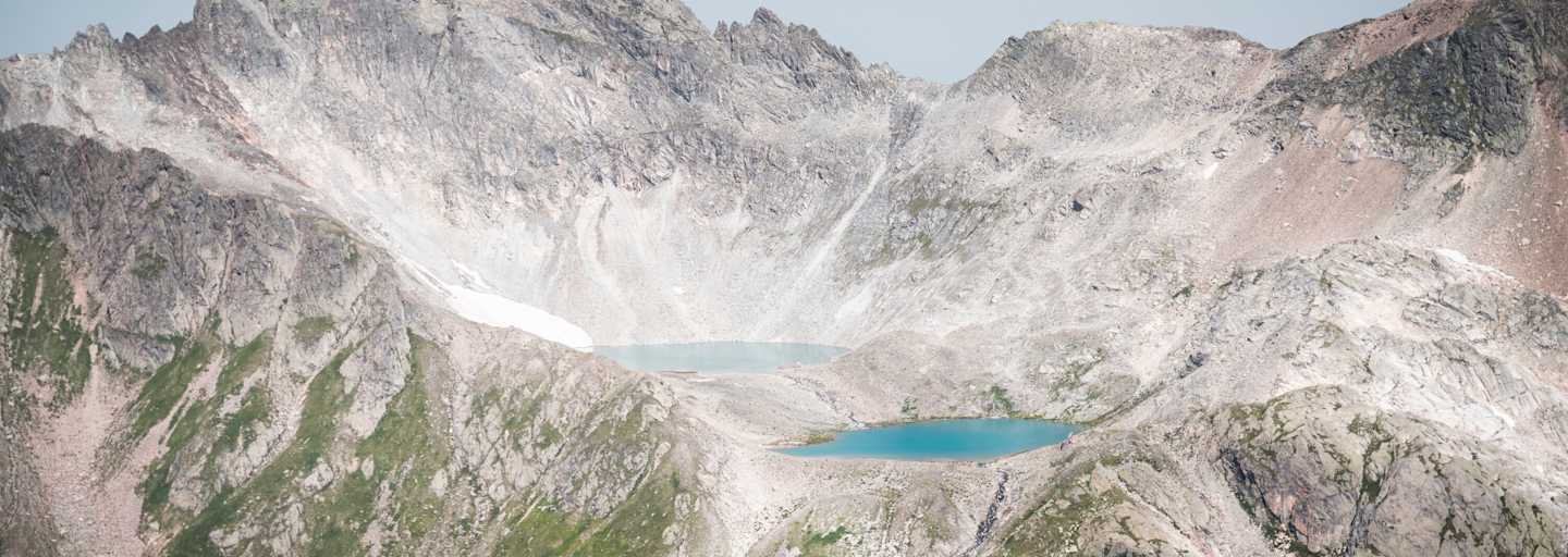 Die Kaltenbergseen unterhalb des Klatenbergs