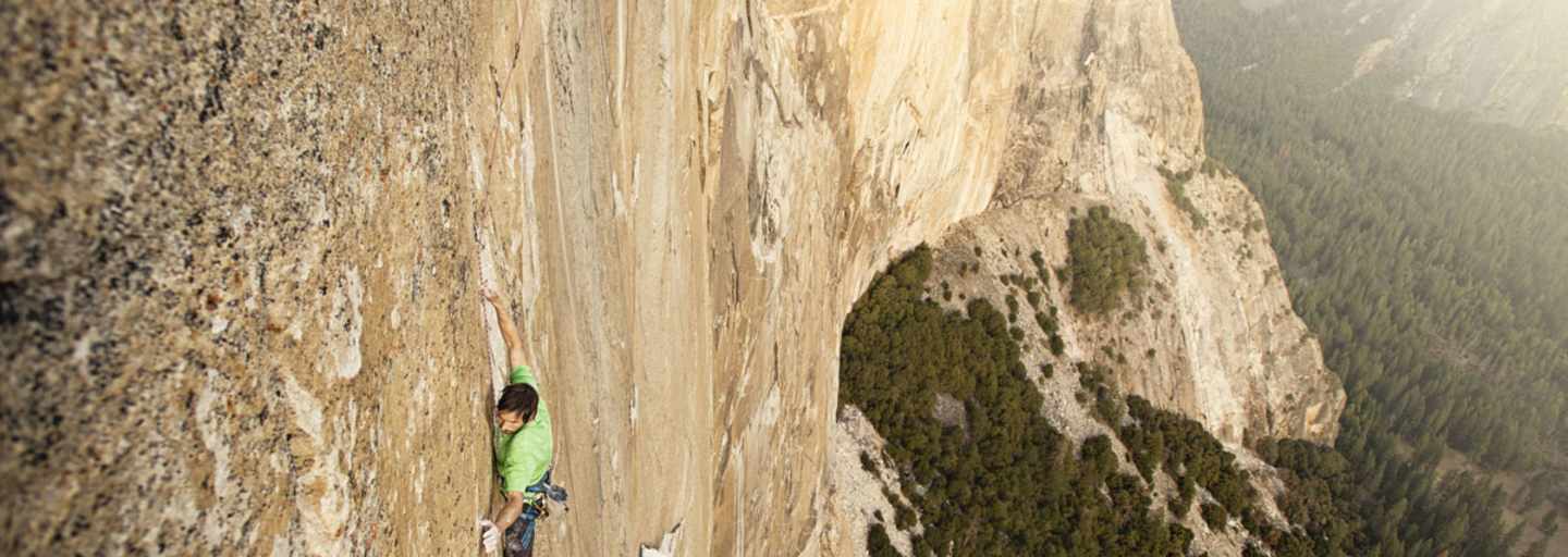 Kevin während der 15. Seillänge der Dawn Wall