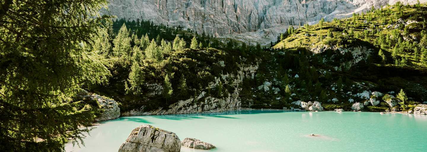 Der Lago di Sorapiss in Südtirol