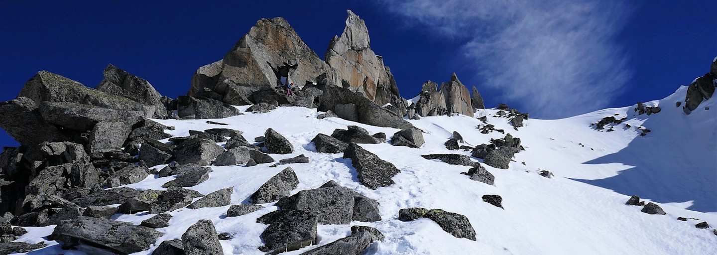 Grat: Lochberg in den Urner Alpen in der Schweiz
