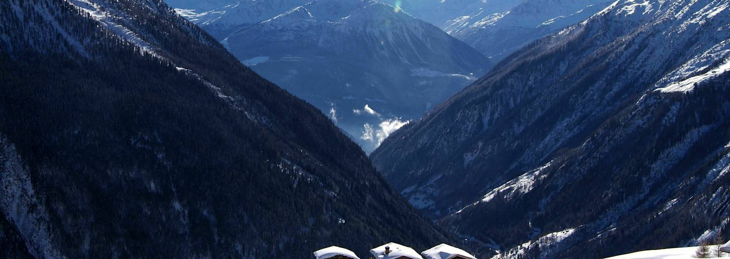 Oberwallis: Lötschental im Winter