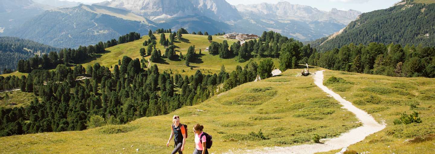 Blick auf den Langkofel