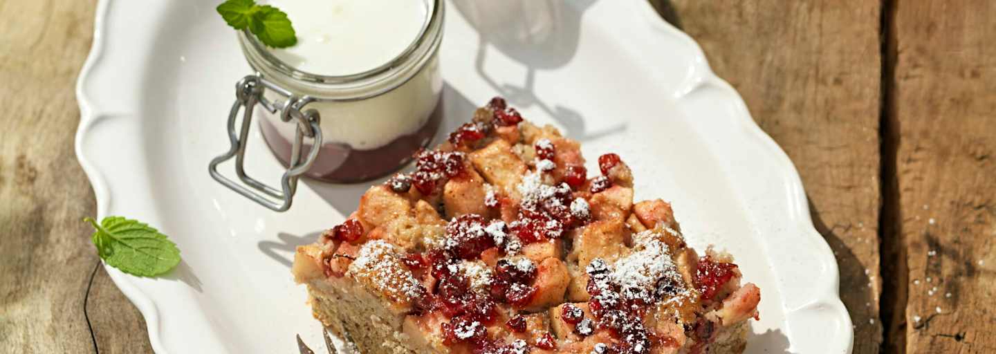 Heublumen Preiselbeer Kuchen