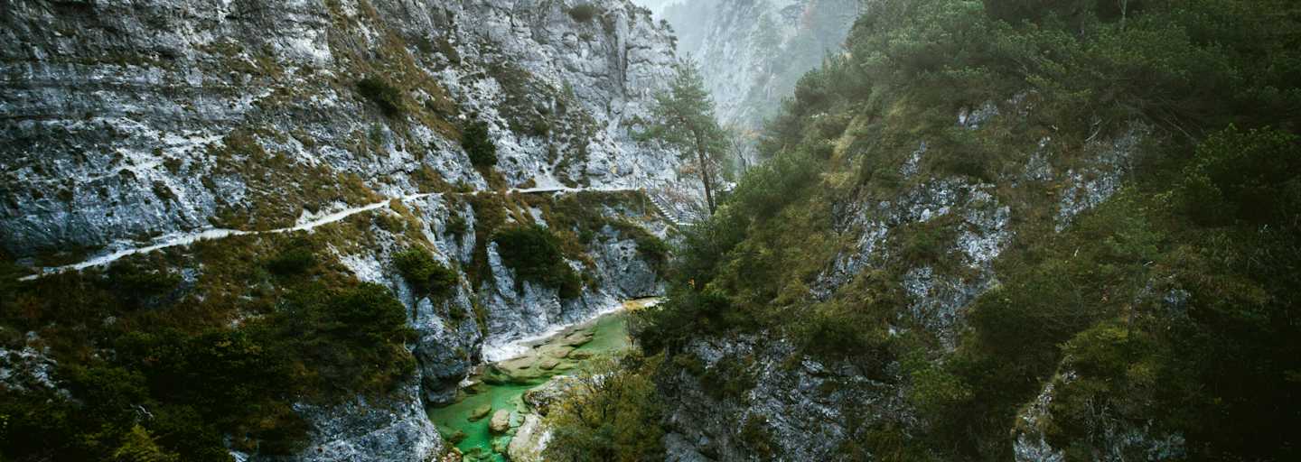 Die Ötschergräben in den Ybbstaler Alpen sind für milde Wintertage ein grandioses Tourenziel