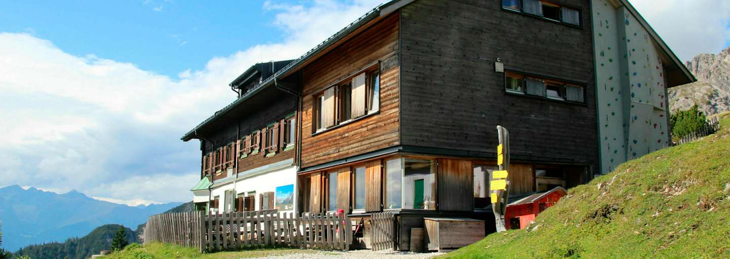 Schnell von Innsbruck aus erreichbar: Das Solsteinhaus (1.806 m)